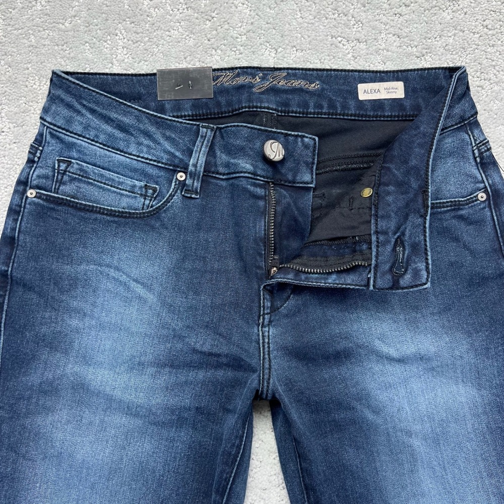 Mavi Jeans Womens 27x33 Blue Indigo Dark‎ Wash Stretch Alexa Mid Rise Skinny NWT